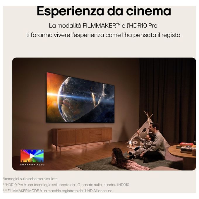 LG 75QNED80T6A.API Serie QNED80 TV 4K UHD Smart TV con webOS 24 3 HDMI QNED AI colore Blu