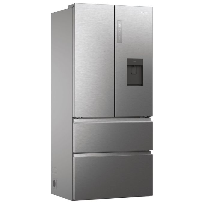 Haier HFW7819EWMP Cube 83 Serie 7 Frigorifero 4 Porte 537 L 192.5 cm Classe E 37 dB No Frost Wi-Fi colore Platino Acciaio Inox