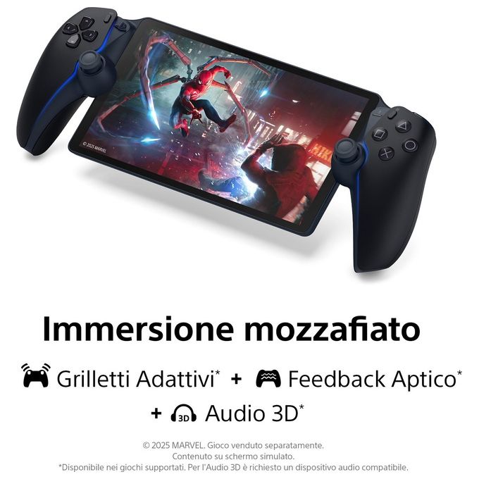 PlayStation CFI-Y1016 Portal Remote Player PS5 Schermo LCD 8'' 1080p 60fps Wireless colore Nero