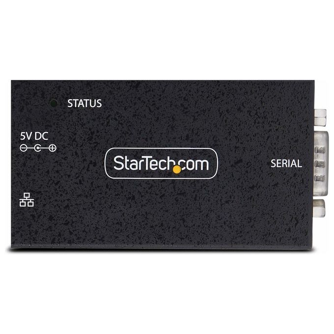 StarTech I13-SERIAL-ETHERNET Adattatore da Seriale a Ethernet 1 Porta RJ45 10-100 Mbps DB9 Metallo Montaggio Parete Guida DIN colore Nero
