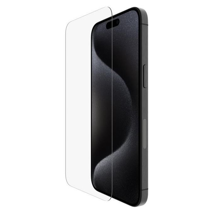 Belkin OVA134ZZ ScreenForce UltraGlass 2 Pellicola Protettiva iPhone 15 Pro Max Vetro 9H Antimicrobico 0,29 mm