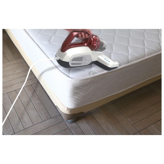 Hoover MBC500UV Aspirapolvere con Filo senza Sacco Capacita' 0,3 Litri Sistema Ciclonico Rosso-Bianco