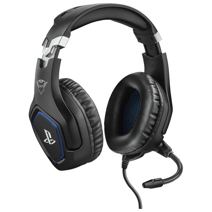 Trust GXT 488 Forze PS4 Gaming Headset Potenti Cuffie Gaming Over-Ear con Microfono Ripiegabile e Archetto Regolabile