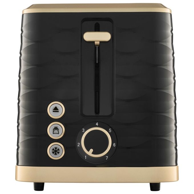 Sencor STS 7501BK Tostapane 2 Fessure 930 W 7 Livelli Doratura Colore Nero Oro