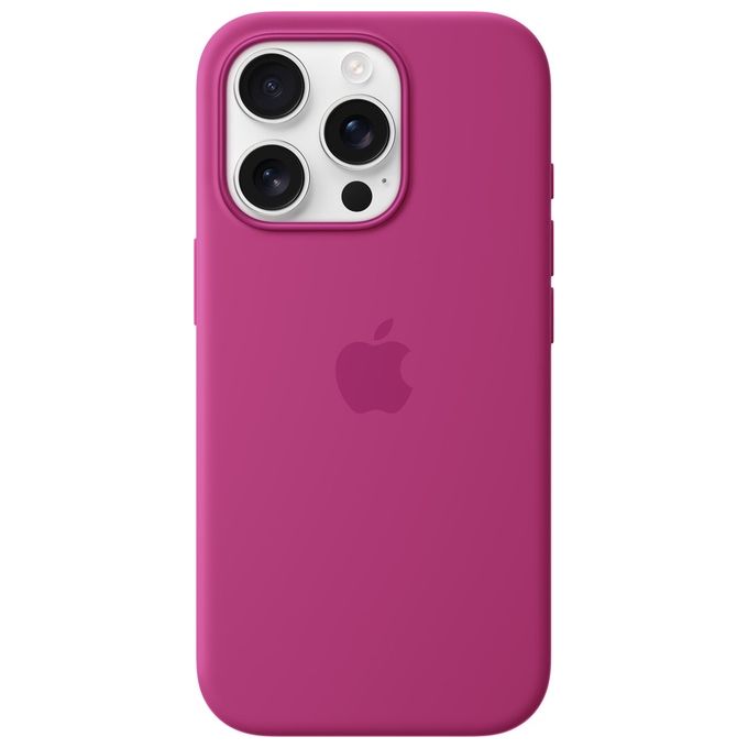 Apple MYYN3ZM-A Custodia MagSafe in Silicone per iPhone 16 Pro compatibile Qi2 colore Fucsia