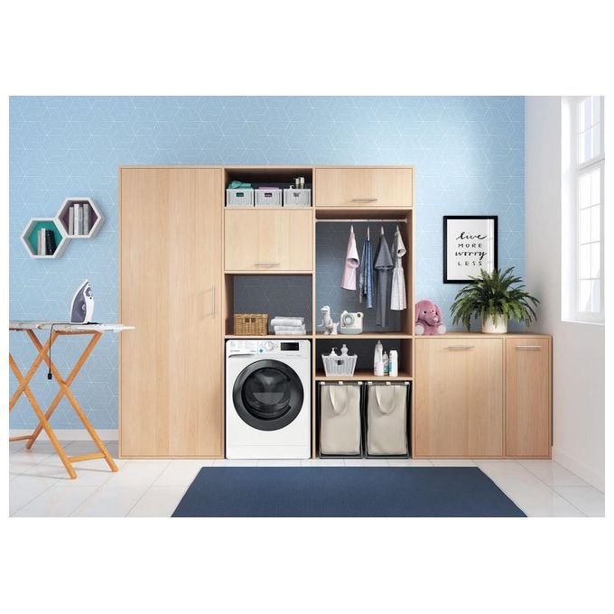 Indesit BDE 96436 WKV IT Lavasciuga Libera Installazione 9 Kg 6 Kg 1400 rpm Condensa Classe D PushandGo colore Bianco