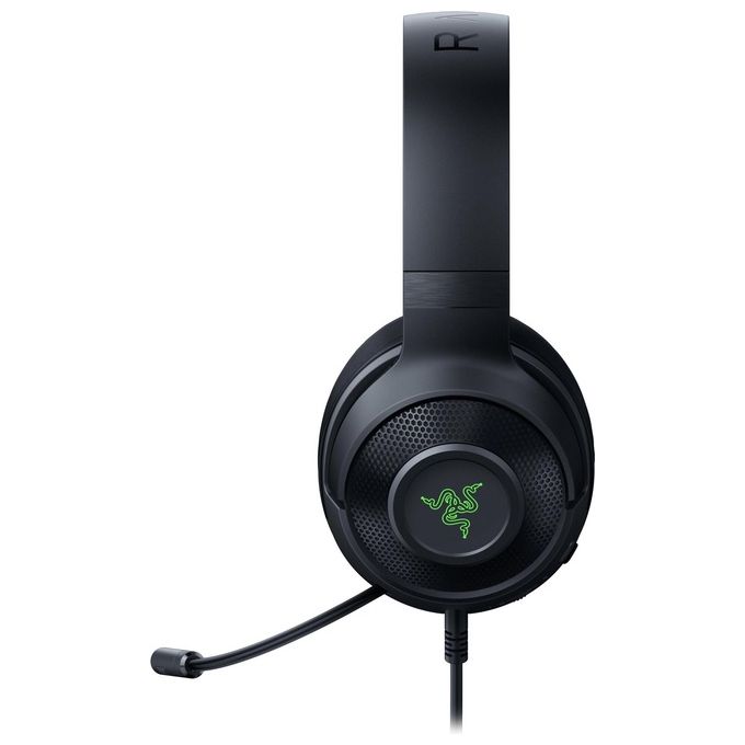 Razer RZ04-03750300-R3M1 Kraken V3 X Cuffie Gaming Cablate USB Driver TriForce 40mm Microfono HyperClear Cardioide Surround 7.1 Chroma RGB colore Nero