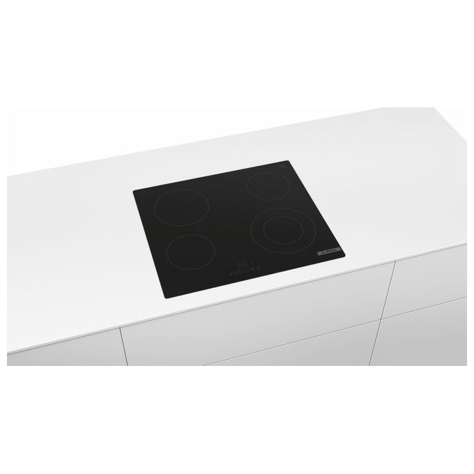 Bosch PKF611BB2E Serie 4 Piano cottura elettrico vetroceramica 60 cm 4 zone TouchSelect 6600 W colore Nero