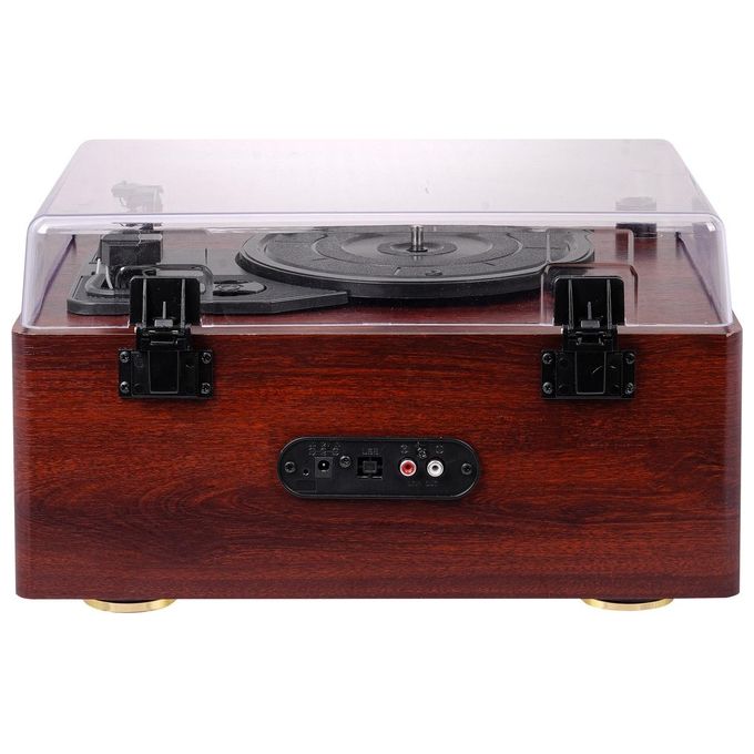 Trevi TT 1030 BT Giradischi Wireless In-Out 2 Altoparlanti 15W ciascuno 33 45 78 giri-min RCA Bluetooth colore Legno