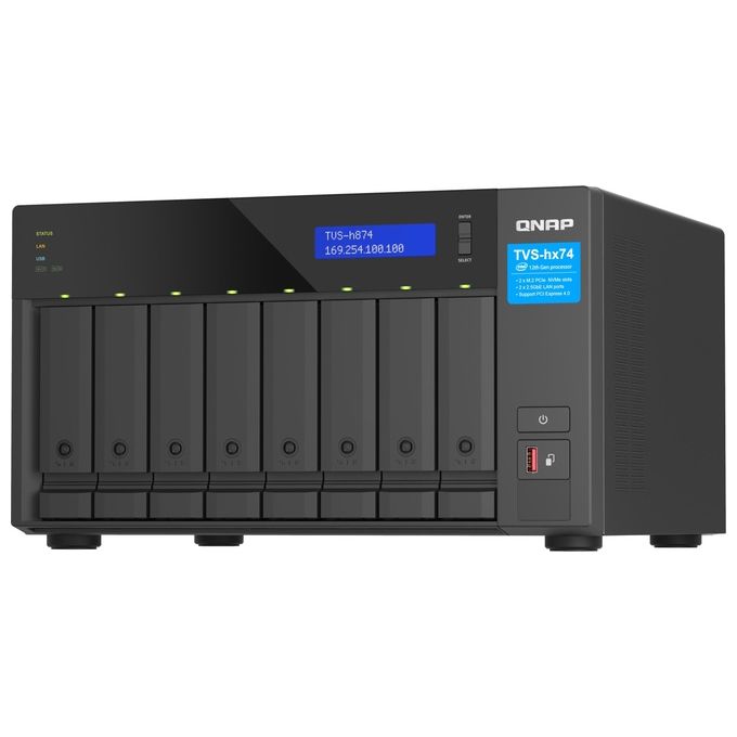 QNAP TVS-H874-I5-32G TVS-h874 NAS Tower Intel Core i5 32 GB DDR4 0 TB QuTS hero colore Nero