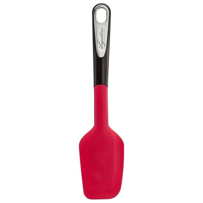 Lagostina Ingenio Smart Spatola con Inserto Antiscivolo Plastica e Silicone Nero e Rosso