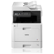 Brother DCP-L8410CDW Stampante Multifunzione Laser A4 Colori 3 in 1 31 ppm Fronte Retro WiFi LAN USB Touchscreen colore Nero Bianco