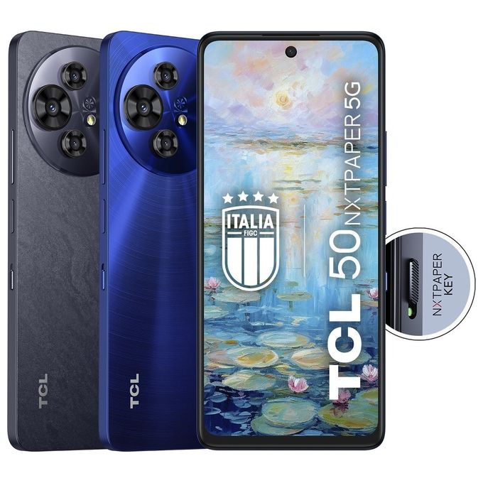 TCL T702D 50 Nxtpaper Smartphone 5G Dual SIM 8 GB RAM 256 GB 6.8'' 120 Hz colore Midnight Blue