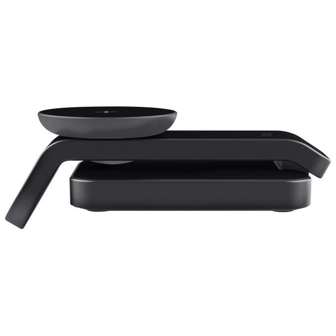Trust Viro Supporto di Ricarica Wireless 3-in-1 Magnetico per iPhone Apple Watch AirPods 20W USB-C Design Pieghevole Luce Notturna LED Dimmerabile colore Nero