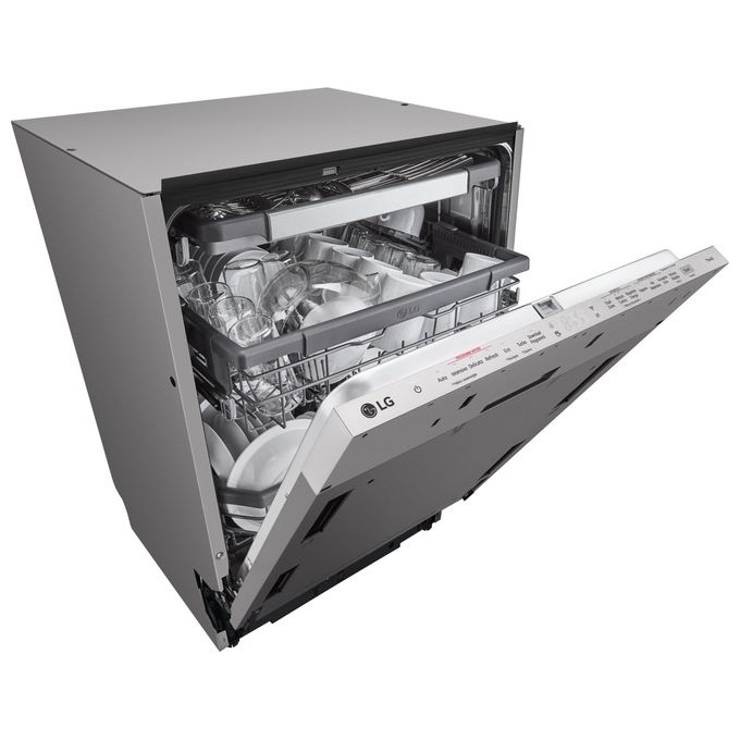 LG DB365TXS QuadWash Lavastoviglie Incasso a Scomparsa Totale 14 coperti Classe B 43 dB TrueSteam Wi-Fi (55x60x82 cm) colore Acciaio Inox