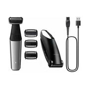 Philips BG5021-15 BODYGROOM Series 5000 Rifinitore corpo e inguine impermeabile 60 min autonomia uso bagnato e secco colore Nero Argento