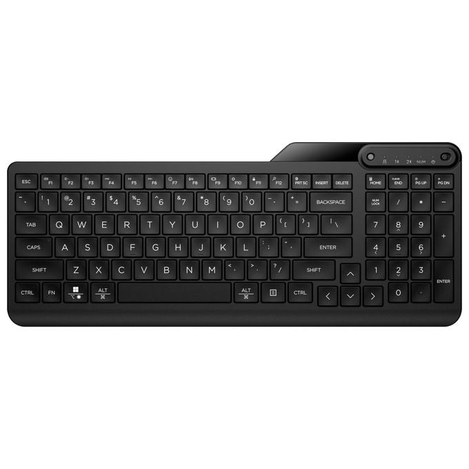 HP 7N7B9AA Tastiera Wireless Dual-Mode Full-size Bluetooth 5.3 Multi-dispositivo Layout 100% colore Nero
