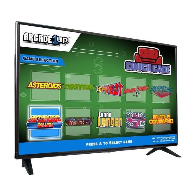 Arcade1Up ATARI COUCHCADE Console Retrogaming 10 Giochi Asteroids Centipede HDMI colore Nero