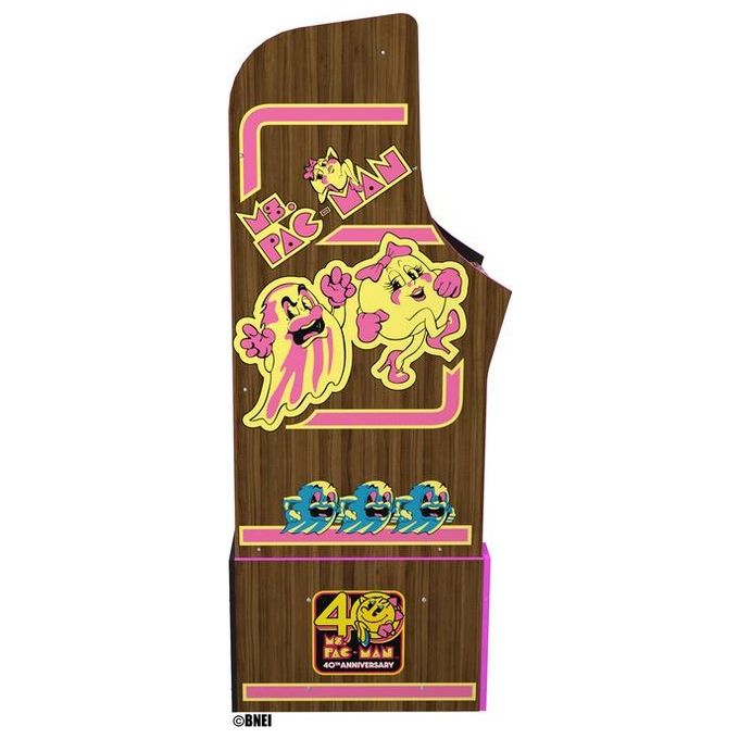 Arcade1Up MSP-A-20682 Cabinato Arcade Verticale 10 Giochi Bandai Namco Wi-Fi Schermo 17'' LCD con Riser e Light-Up Marquee colore Multicolore