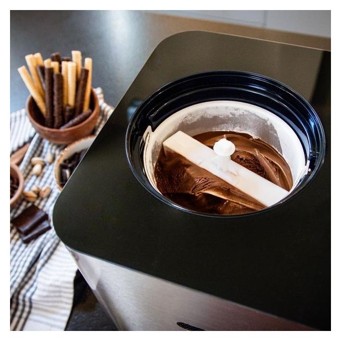 Cecotec Gelacy 1500 Touch Gelatiera con Compressore 1,5 L 150 W Display Touch Screen Finestra di Controllo colore Nero