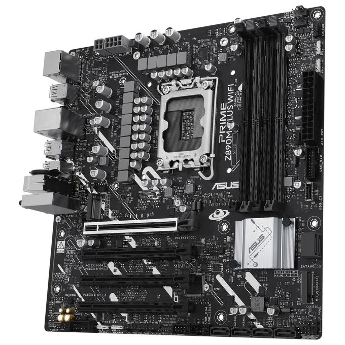 ASUS 90MB1J80-M0EAY0 PRIME Z890M-PLUS WIFI Scheda Madre Intel mATX DDR5 Wi-Fi 7 2.5GbE colore Nero