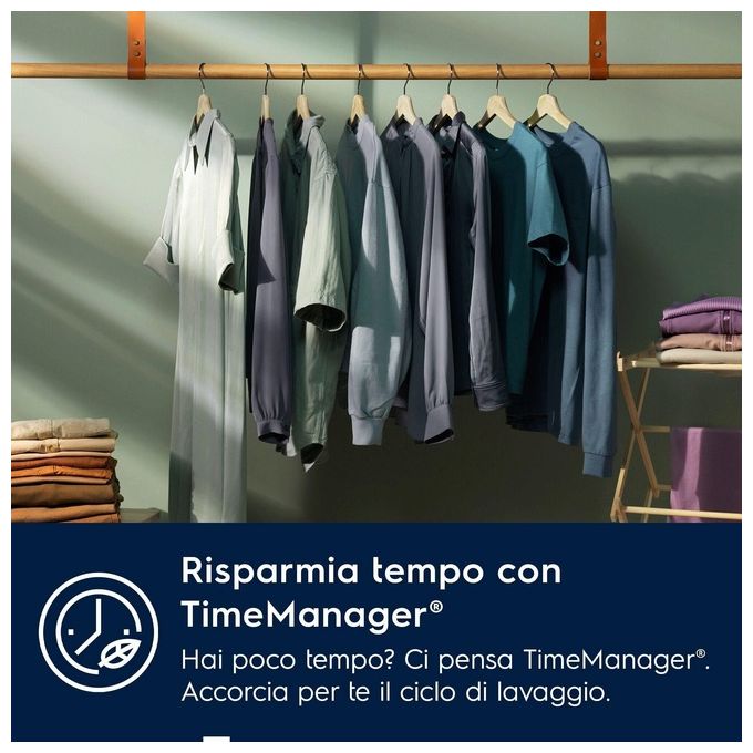 Electrolux EW7F472WBI Lavatrice Caricamento Frontale Sistema antispreco VaporePRO Classe Energetica D Capacita' di Carico 7 Kg Centrifuga 1200 giri Motore o Universale SensiCare SteamSystem