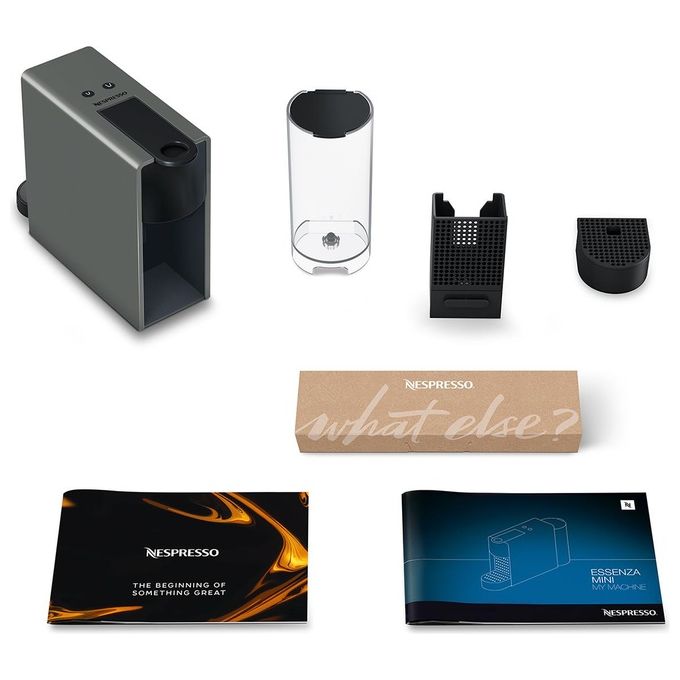 KRUPS XN110B Macchina per Caffe Nespresso con Serbatoio da 0,6 Litri e Design Grigio Compatta ed Efficiente