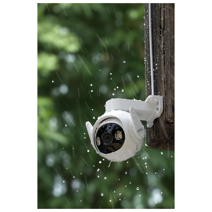Imou IPC-GS7EP-3M0WE-IMOU Cruiser 2 Telecamera IP PTZ da Esterno 2K 3MP Wi-Fi 6 Visione Notturna Full Color IP66 colore Bianco