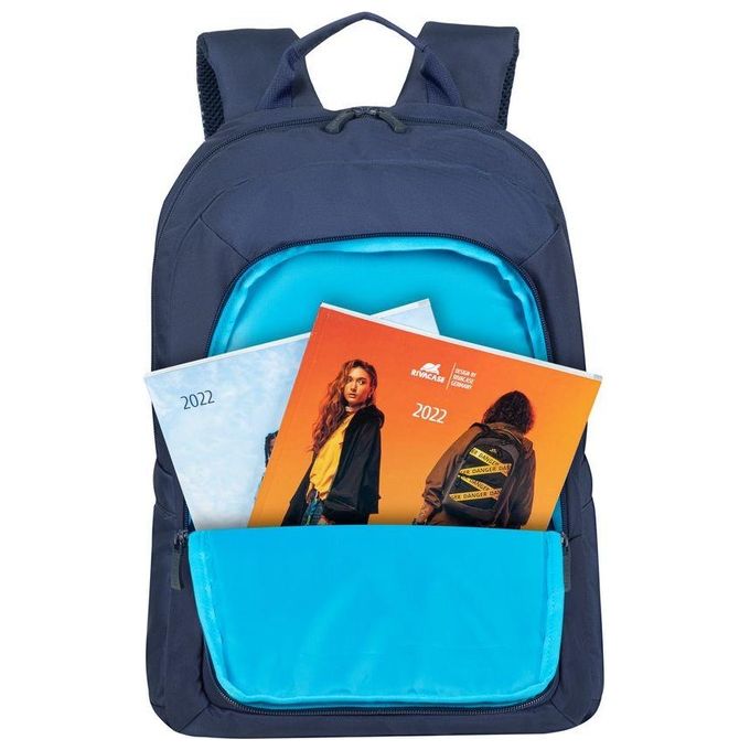 RivaCase 7561 Alpendorf Zaino per Notebook fino a 16'' Resistente all'acqua in RPET Poliestere Riciclato colore Blu Scuro