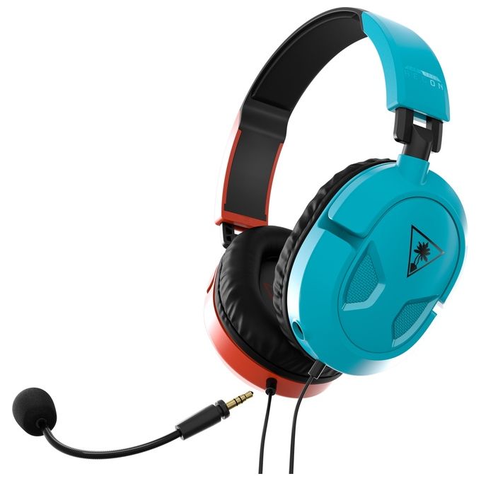 Turtle Beach Recon 50 Auricolare Cablato a Padiglione da Gaming Blu-Rosso