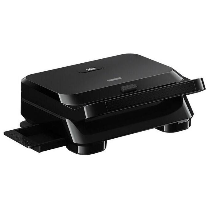 Braun SM5001 SnackMaker 5 Sandwich Maker Piastre Grill Rimovibili Antiaderenti 800W colore Nero