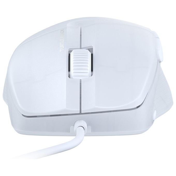 Turtle Beach TBM-1001-15 Pure SEL Mouse da gioco Ultraleggero 49 g Sensore PixArt 8K DPI Interruttori Meccanici 20 Milioni di Clic Cavo 1.8 m RGB AIMO colore Bianco
