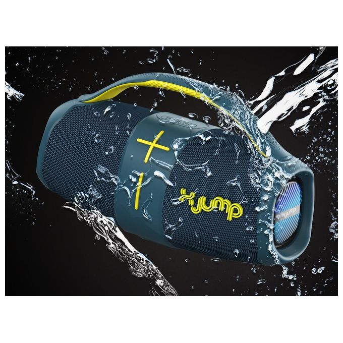 X JUMP XJ 120 Cassa Bluetooth Portatile 40W TWS IPX5 USB AUX Microfono Incorporato colore Blu