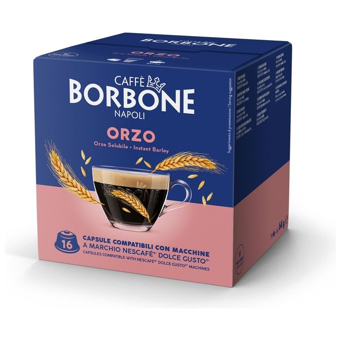 Borbone Dolce Re Orzo Sacchetto 16 Capsule Compatibili Dolce Gusto