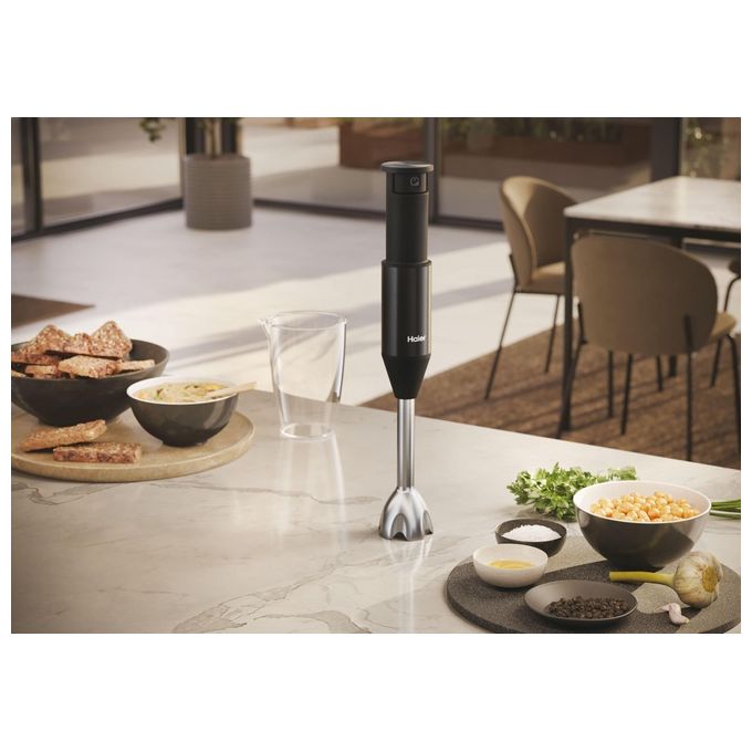 Haier 38800002 I-Master Series 5 Frullatore ad immersione 1000 W 3 lame in acciaio inox 100 velocita' colore Nero