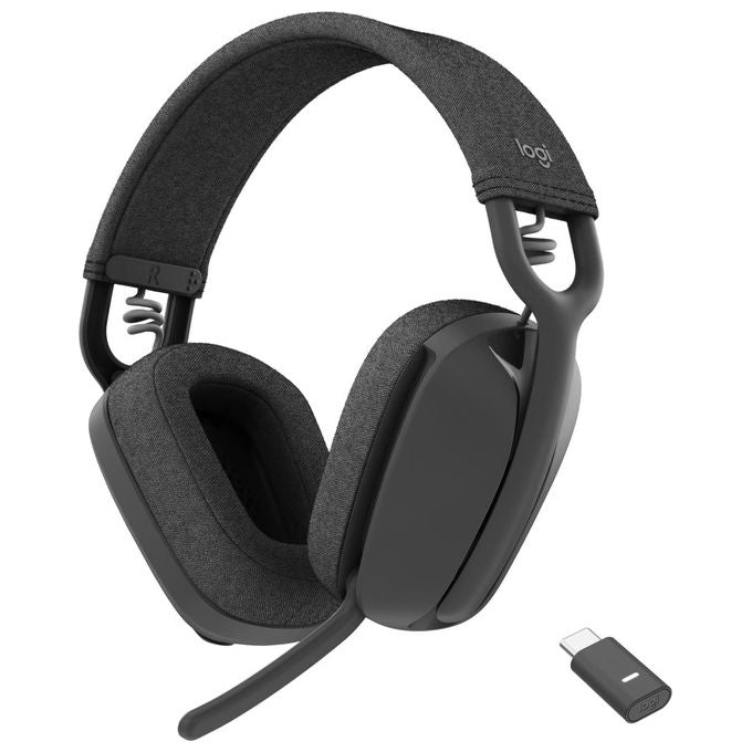Logitech 981-001199 Zone Vibe Wireless UC Auricolare Wireless Bluetooth 5.2 con Microfono Beamforming e Connessione Multipoint colore Grafite