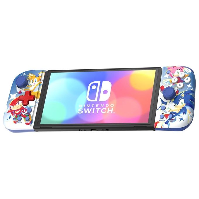 Hori NSW-465U Split Pad Compact Controller Cablato per Nintendo Switch e OLED con Design Sonic Blu colore Blu
