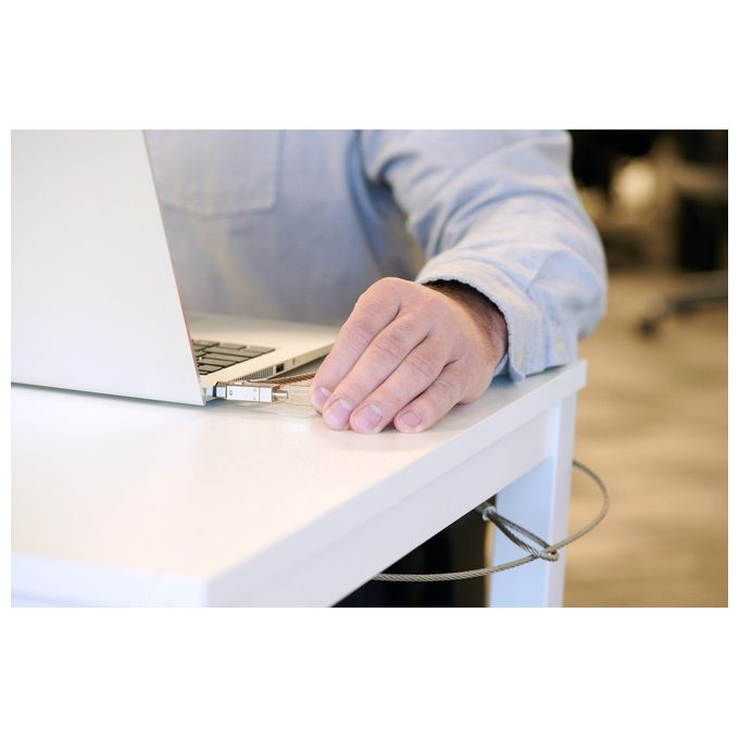Kensington K60600WW Lucchetto per laptop con combinazione Slim Tipo di serratura Blocco di combinazione Chiave Tipologia slot blocco cavo Kensington colore Nero-Argento