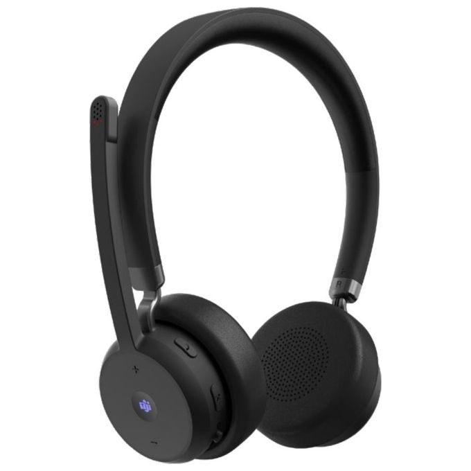 Lenovo 4XD1M80020 Wireless VoIP Headset Auricolare A Padiglione Bluetooth 5.3 Microfono con Cancellazione del Rumore colore Nero