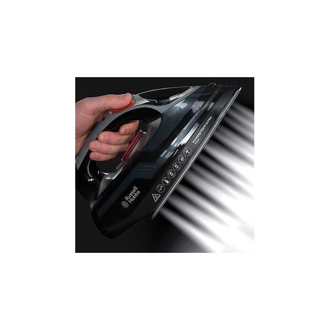 Russell Hobbs 20630-56 Ferro da Stiro a Vapore Piastra Ceramica 3100 W Vapore Continuo 45 g-min Getto 210 g-min colore Nero Grigio