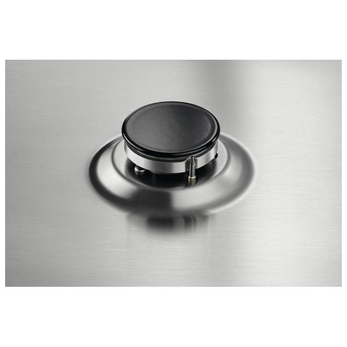 Electrolux EGL62821OX Serie 300 Piano cottura Misto 60 cm 3 fuochi gas 1 piastra elettrica 1000 W Sicurgas colore Inox