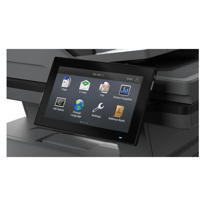 Lexmark 38S0910 MX632adwe Stampante Multifunzione Laser Monocromatica A4 47 ppm Wi-Fi Duplex ADF Schermo Touch 7'' colore Nero Grigio