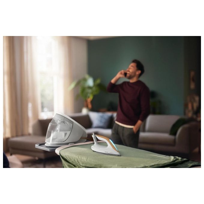 Philips PSG7040-10 Serie 7000 PerfectCare Ferro da stiro con Caldaia 2100 W 1,8 L 8 bar 600 g-min SteamGlide Elite colore Oro Bianco