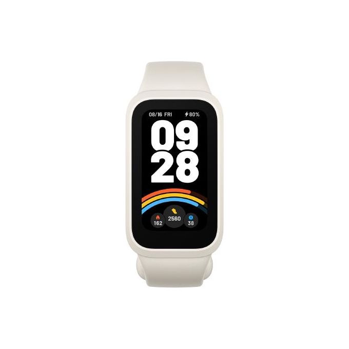 Xiaomi Smart Band 9 Active Schermo TFT 1.47'' Monitoraggio Salute: SpO2 Frequenza Cardiaca Sonno e Stress 50 modalita' sportive Resistenza Acqua 5 ATM Durata Batteria 18 giorni Beige