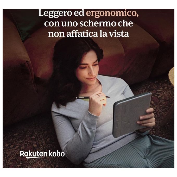 Kobo N428-KU-WH-K-CK Libra Colour eReader 7'' E Ink Kaleido 3 32 GB Wi-Fi Bluetooth IPX8 colore Bianco