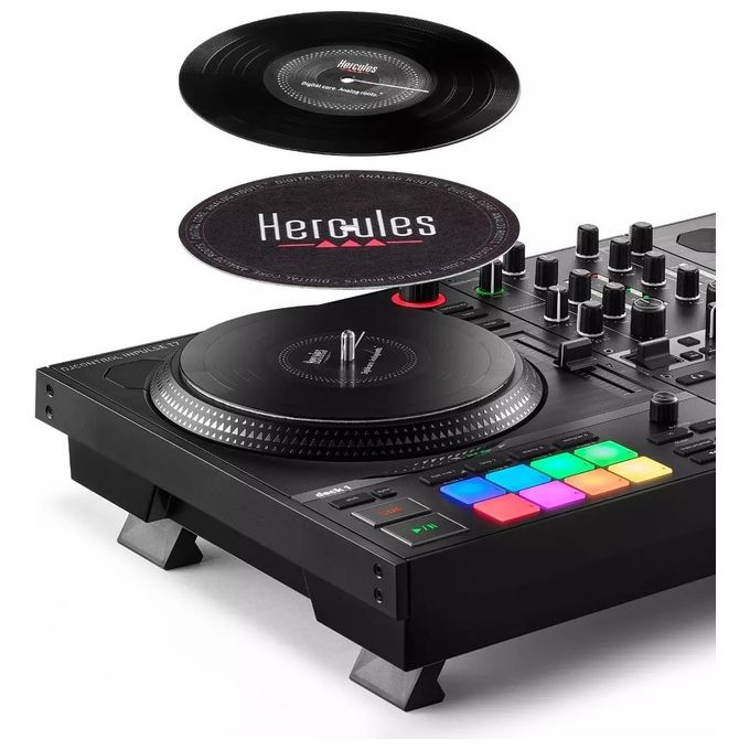 Hercules 4780928 DJControl Inpulse T7 Consolle DJ 2 piatti motorizzati Serato DJ Lite e DJUCED colore Nero