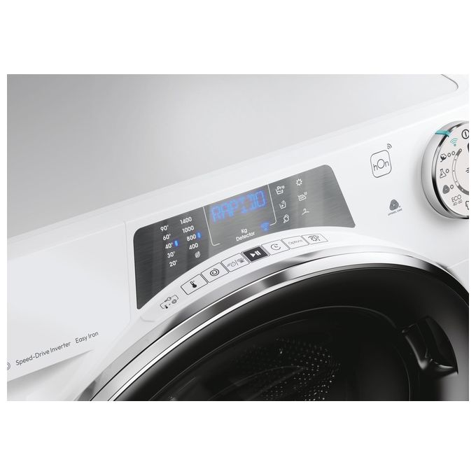 Candy RPW41496BWMBC-S RapidÓ Pro Lavasciuga Frontale 14-9 Kg 1400 rpm Classe A Inverter Vapore Wi-Fi (85x60x67 cm) colore Bianco
