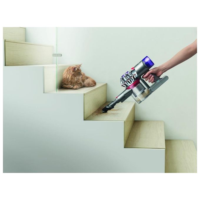 Dyson v8 advanced aspirapolvere senza filo 2in1 nichel argento 425w 40min autonomia