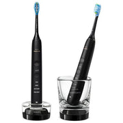 Philips HX991454 Sonicare DiamondClean 9000 Spazzolino elettrico sonico 4 modalita' timer autonomia 2 settimane confezione doppia colore Nero