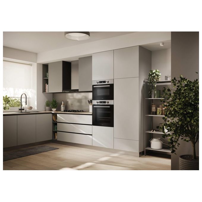 CANDY CA6 N5B3EYTX Bake 800 Forno da incasso elettrico multifunzione 78 L Classe A++ con cottura a vapore Wi-Fi (59.5x59.5x56.8 cm) colore Nero Acciaio Inox